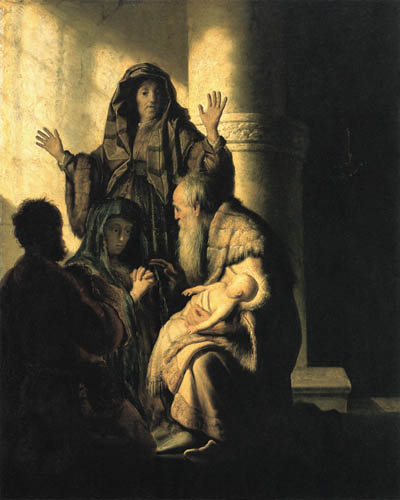 Simeon im Tempel II von Rembrandt van Rijn
