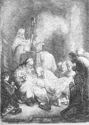 The Circumcision (pen & ink on paper) von Rembrandt van Rijn