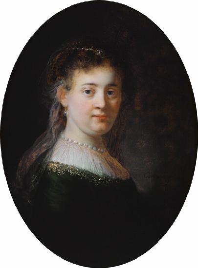 Porträt von Saskia van Uylenburgh 1633