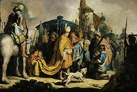 David übergibt Goliaths Haupt dem König Saul 1625