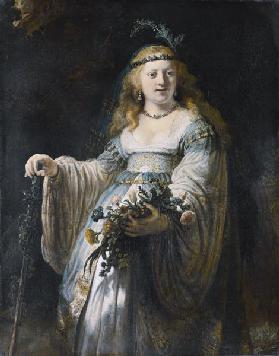 Saskia van Uylenburgh als Flora 1635