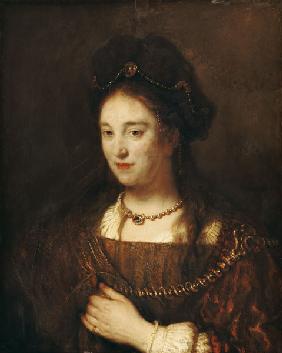 Rembrandts Gattin Saskia. 1643