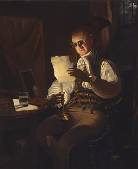 Man Reading by Candlelight 1805