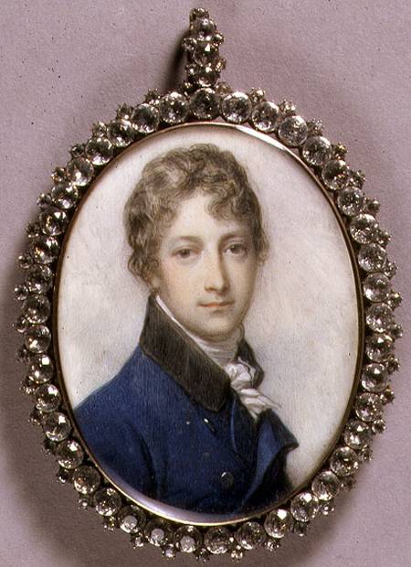 Portrait Miniature of John Norris of Hughenden (d.1845) c.1795-1800 (w/c on ivory) von Richard Cosway