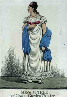 Miss M. Tree of Covent Garden Theatre, pub. by Thomas McLean 1821