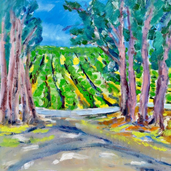 Vineyard Beyond the Trees von Richard Fox