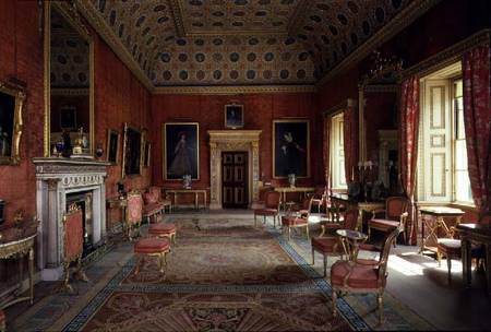 Syon House, Middlesex: interior showing the Red drawing room von Robert Adam