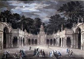 The Illuminations at Buckingham House for King George III's Birthday, June 4th 1783