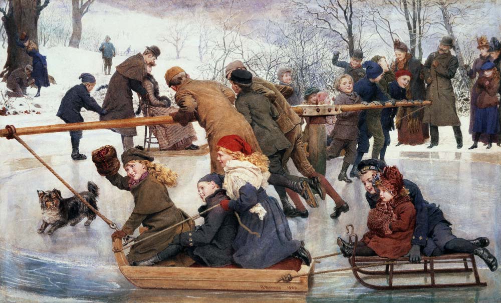 A Merry-Go-Round on the Ice von Robert Barnes