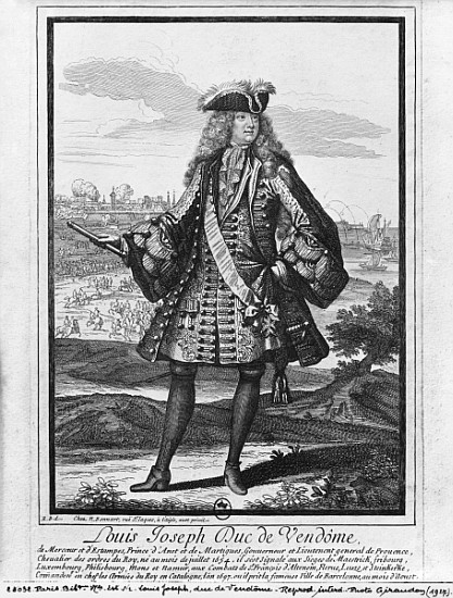 Louis Joseph de Bourbon, Duke of Vendome, known as ''The Great Vendome'' von Robert Bonnart