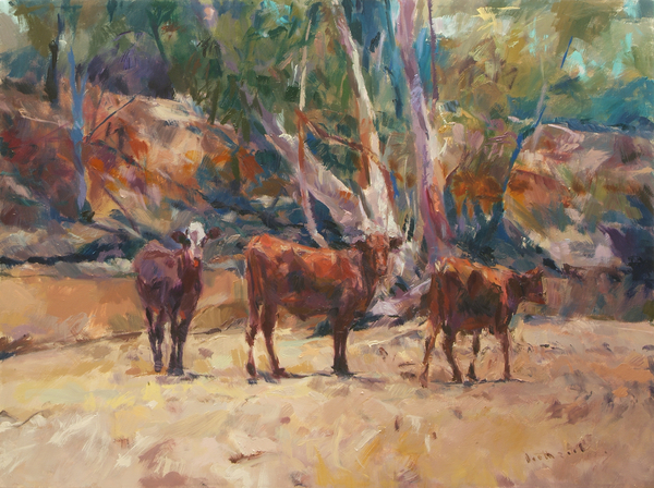 Pilbara Cows von Robert Booth Charles