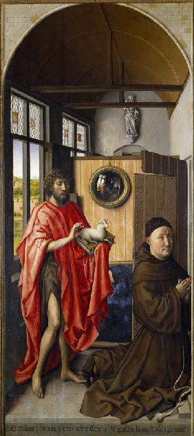 Johannes der Täufer und der Franziskaner Heinrich von Werl 1437