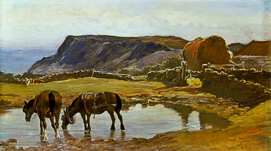 Watering the Horses von Robert Farren
