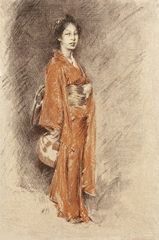 Japanerin in Kimono von Robert Frederick Blum