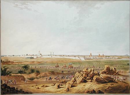 East View of Seringapatam on 15th May 1791, illustration from 'Twelve Views of Mysore, the Country o von Robert H. Colebrooke