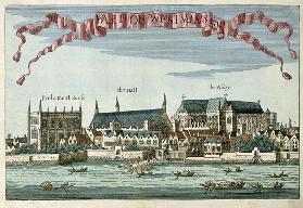 Westminster showing the Abbey, Hall and Parliament House, from ''A Book of the Prospects of the Rema
