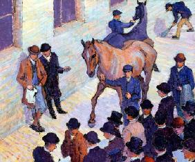 A Sale at Tattersalls, 1911 (oil on canvas) 04th