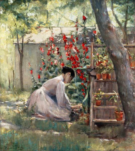 Tending The Garden Robert Reid Als Kunstdruck Oder Handgemaltes