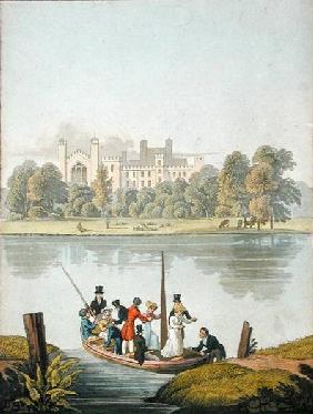 Eton College, and Ferry over the Thames, from 'The Naturama, or, Nature's Endless Transposition of V c.1825 -co