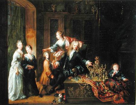 Portrait of Nicolas de Launay (1646-1727) and his Family von Robert Tournieres