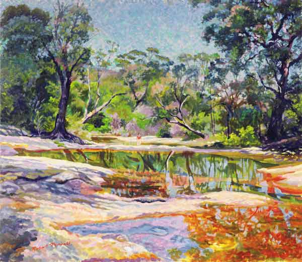 Wirreanda Creek, New South Wales, Australia (oil on canvas)  von Robert  Tyndall