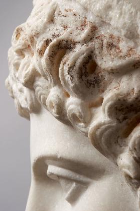 Kopf des Götterboten Hermes "Hermes-Ludovisi", Detail (Römische Wiederholung nach einer griechischen Ca. 440 v.