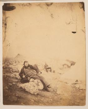 Kriegsmaler William Simpson in Sewastopol 1855