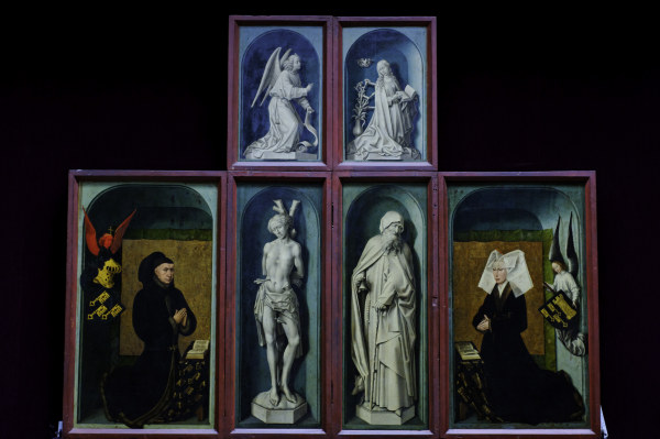 R.van der Weyden, Saints, Rolin a.o. von Rogier van der Weyden