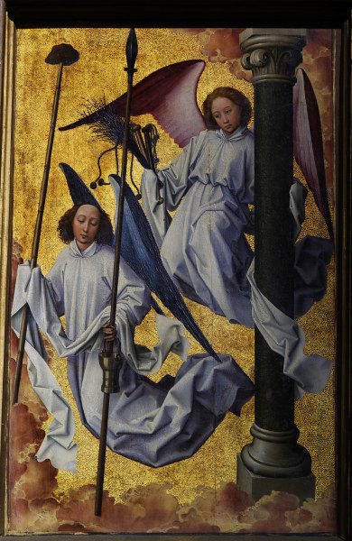R.v.d.Weyden, Angels,instruments Passion von Rogier van der Weyden