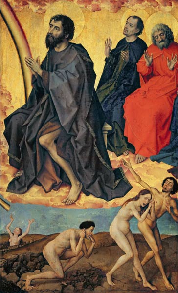 The Damned on their way to Hell and the Heavenly realm of Saints, from the Last Judgement von Rogier van der Weyden