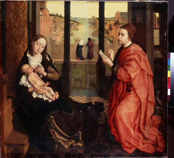Der Heilige Lukas, die Madonna malend von Rogier van der Weyden