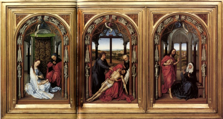 Triptychon Unserer Lieben Frau (Miraflores-Altar) von Rogier van der Weyden