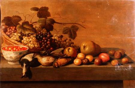 Still Life of Fruit and Game Birds von Roloef Koets