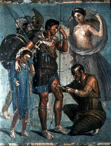 Aeneas injured, from Pompeii von Roman