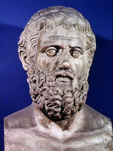 Bust of Sophocles (496-406 BC) von Roman