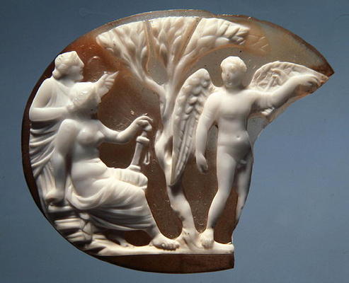 Cameo depicting Icarus and Daedalus, 27 BC-AD 14 (sardonyx) von Roman