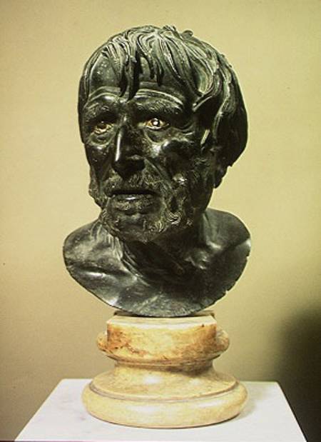 Head of Seneca (c.4 BC-65 AD) von Roman