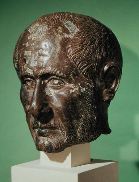 Head of Trajanus Decius (201-251) from Samisegetuza, Romania von Roman