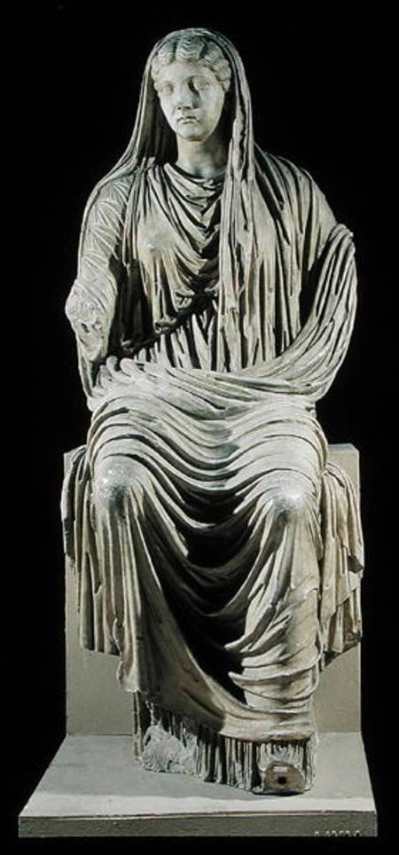 Posthumous statue of Livia (58 BC-AD 29) from Velleia von Roman