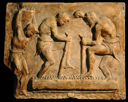 Relief depicting pavers von Roman