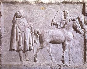 Relief depicting a horse market 2nd-3rd ce