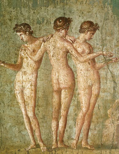 Three Graces, from Pompeii von Roman