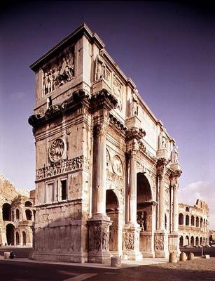 The Arch of Constantine, to celebrate the Emperor's victory over Maxentius, 315 AD (photo) von Roman 4th century AD