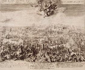 Die Schlacht bei Narva am 19. November 1700