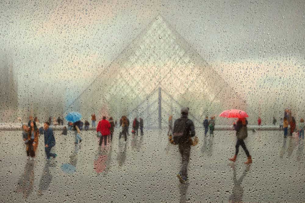 Regen in Paris von Roswitha Schleicher-Schwarz