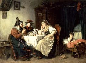 Beim Kaffeeklatsch. 1887