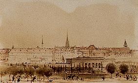 Das äußere Burgtor in Wien von Rudolf von Alt