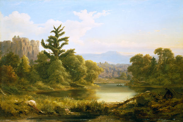 Amerikanische Landschaft in Pennsylvanien (Monarch of the Grove) von Russell Smith