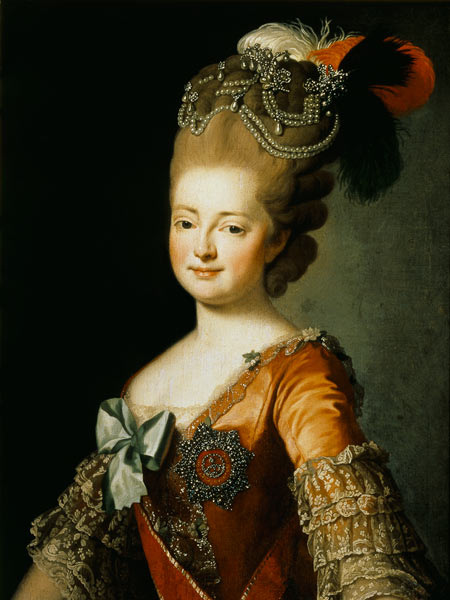 Portrait of Maria Fyodorovna (1759-1828) von Russian School