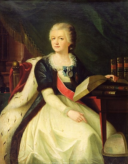Portrait of Princess Yekaterina R. Vorontsova-Dashkova von Russian School